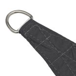 antracitszürke háromszögű oxford-szövet napvitorla 3 x 4 x 5 m