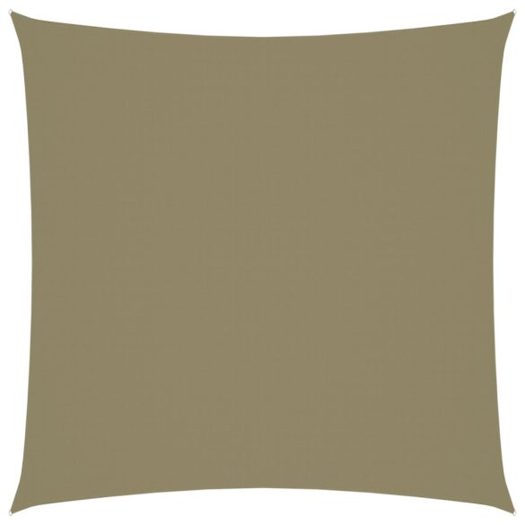 bézs négyzet alakú oxford-szövet napvitorla 2,5 x 2,5 m