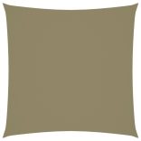 bézs négyzet alakú oxford-szövet napvitorla 4,5x4,5 m