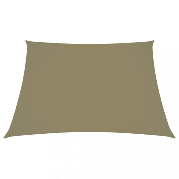 bézs négyzet alakú oxford-szövet napvitorla 5 x 5 m