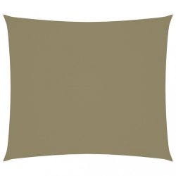 bézs téglalap alakú oxford-szövet napvitorla 2 x 2,5 m