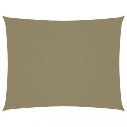 bézs téglalap alakú oxford-szövet napvitorla 2 x 3 m