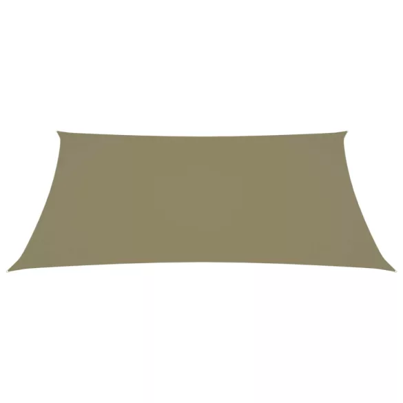 bézs téglalap alakú oxford-szövet napvitorla 2 x 3,5 m