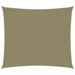 bézs téglalap alakú oxford-szövet napvitorla 2,5 x 3 m