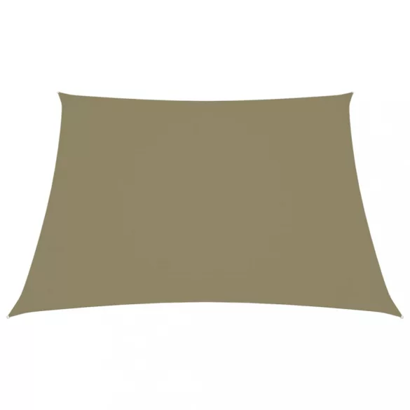 bézs téglalap alakú oxford-szövet napvitorla 2,5 x 3 m