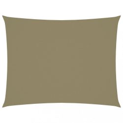 bézs téglalap alakú oxford-szövet napvitorla 2,5 x 4 m