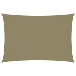 bézs téglalap alakú oxford-szövet napvitorla 2,5 x 4,5 m