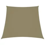 bézs trapéz alakú oxford-szövet napvitorla 2/4 x 3 m