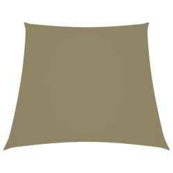 bézs trapéz alakú oxford-szövet napvitorla 2/4 x 3 m