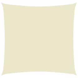  krémszínű négyzet alakú oxford-szövet napvitorla 5 x 5 m
