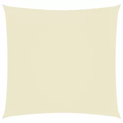   krémszínű négyzet alakú oxford-szövet napvitorla 7 x 7 m