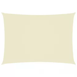   krémszínű téglalap alakú oxford-szövet napvitorla 2 x 4,5 m