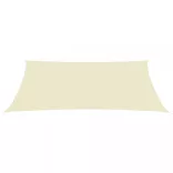 krémszínű téglalap alakú oxford-szövet napvitorla 2 x 4,5 m