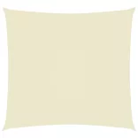 krémszínű téglalap alakú oxford-szövet napvitorla 2,5 x 3 m