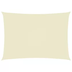   krémszínű téglalap alakú oxford-szövet napvitorla 3 x 4,5 m