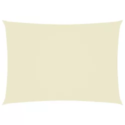   krémszínű téglalap alakú oxford-szövet napvitorla 3,5 x 5 m