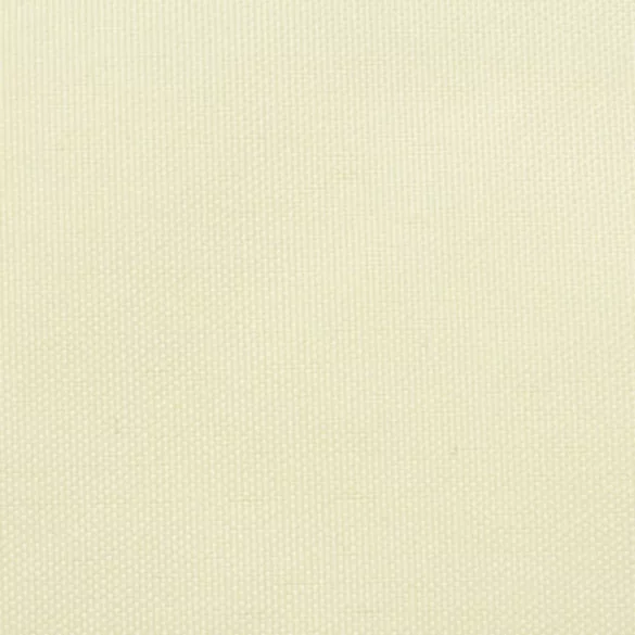 krémszínű téglalap alakú oxford-szövet napvitorla 3,5 x 5 m