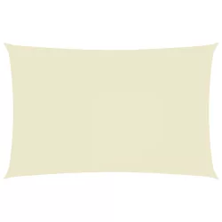   krémszínű téglalap alakú oxford-szövet napvitorla 4 x 7 m
