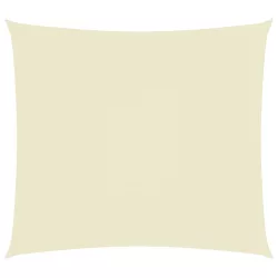   krémszínű téglalap alakú oxford-szövet napvitorla 5 x 6 m