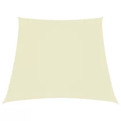   krémszínű trapéz alakú oxford-szövet napvitorla 2/4 x 3 m