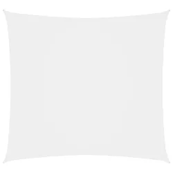 fehér négyzet alakú oxford-szövet napvitorla 2,5 x 2,5 m