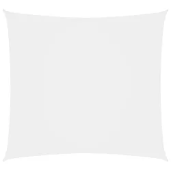 fehér négyzet alakú oxford-szövet napvitorla 4 x 4 m