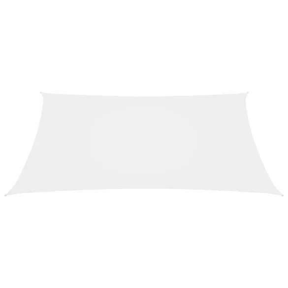 fehér téglalap alakú oxford-szövet napvitorla 2 x 3 m