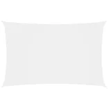 fehér téglalap alakú oxford-szövet napvitorla 2 x 5 m