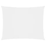 fehér téglalap alakú oxford-szövet napvitorla 2,5 x 3,5 m