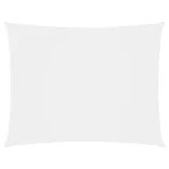fehér téglalap alakú oxford-szövet napvitorla 2,5x4 m