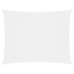 fehér téglalap alakú oxford-szövet napvitorla 2,5x4 m
