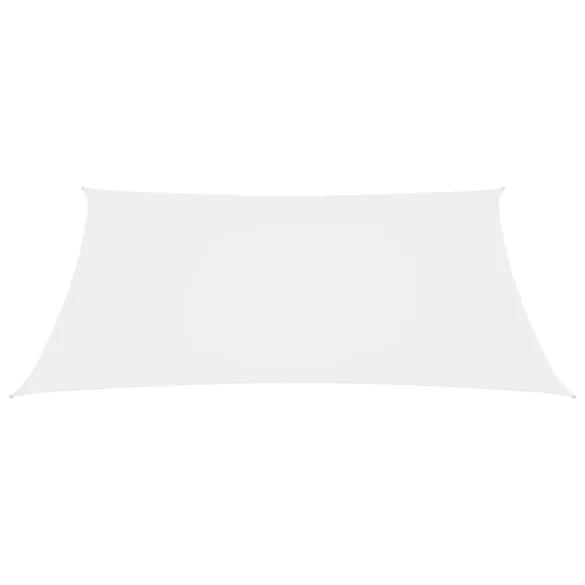 fehér téglalap alakú oxford-szövet napvitorla 2,5 x 4,5 m