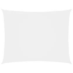fehér téglalap alakú oxford-szövet napvitorla 3 x 4,5 m