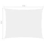 fehér téglalap alakú oxford-szövet napvitorla 3 x 5 m