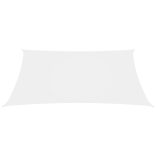 fehér téglalap alakú oxford-szövet napvitorla 4 x 5 m