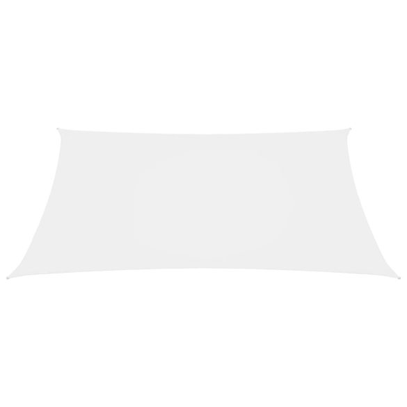 fehér téglalap alakú oxford-szövet napvitorla 4 x 5 m