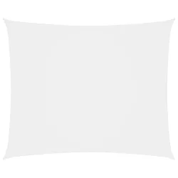 fehér téglalap alakú oxford-szövet napvitorla 4 x 6 m