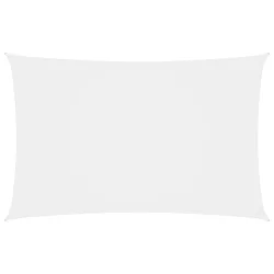 fehér téglalap alakú oxford-szövet napvitorla 4 x 7 m