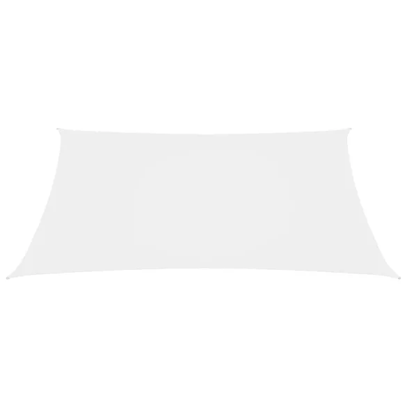 fehér téglalap alakú oxford-szövet napvitorla 5 x 6 m