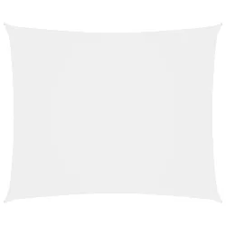 fehér téglalap alakú oxford-szövet napvitorla 6 x 8 m