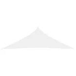 fehér háromszögű oxford-szövet napvitorla 2,5 x 2,5 x 3,5 m