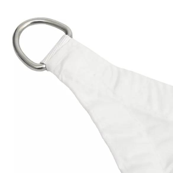 fehér háromszögű oxford-szövet napvitorla 2,5 x 2,5 x 3,5 m