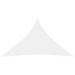   fehér háromszög alakú oxford-szövet napvitorla 4 x 4 x 5,8 m