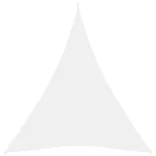 fehér háromszög alakú oxford-szövet napvitorla 4 x 5 x 5 m