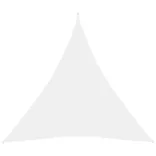 fehér háromszögű oxford-szövet napvitorla 5 x 5 x 5 m