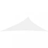 fehér háromszögű oxford-szövet napvitorla 4 x 5 x 6,4 m