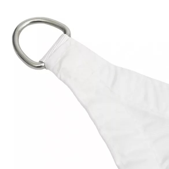 fehér háromszögű oxford-szövet napvitorla 4 x 5 x 6,4 m