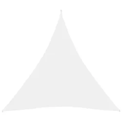 fehér háromszögű oxford-szövet napvitorla 6 x 6 x 6 m