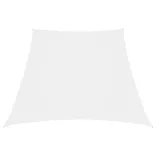 fehér trapéz alakú oxford-szövet napvitorla 2/4 x 3 m
