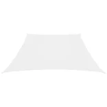 fehér trapéz alakú oxford-szövet napvitorla 2/4 x 3 m